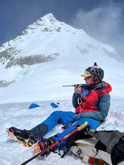 Тайлер Эндрюс на Южной седловине Эвереста прошлой осенью (фото: Asian Trekking