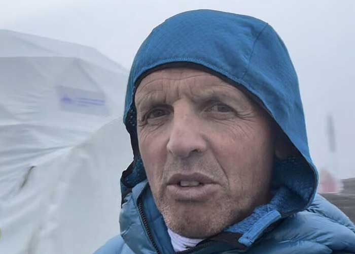 Симоне Моро сегодня в базовом лагере Манаслу
